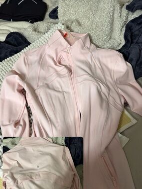 lululemon athletica Light Pink Full-Zip Athletic Jacket